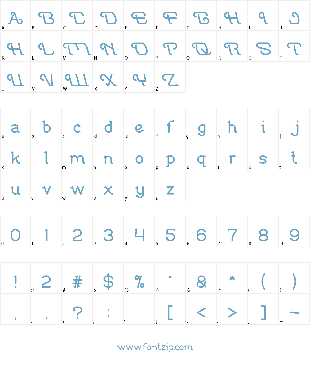 Indonesia Tanah Air Beta Font Character